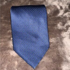 Brioni Silk Tie Blue and tan Hand Made in Italy